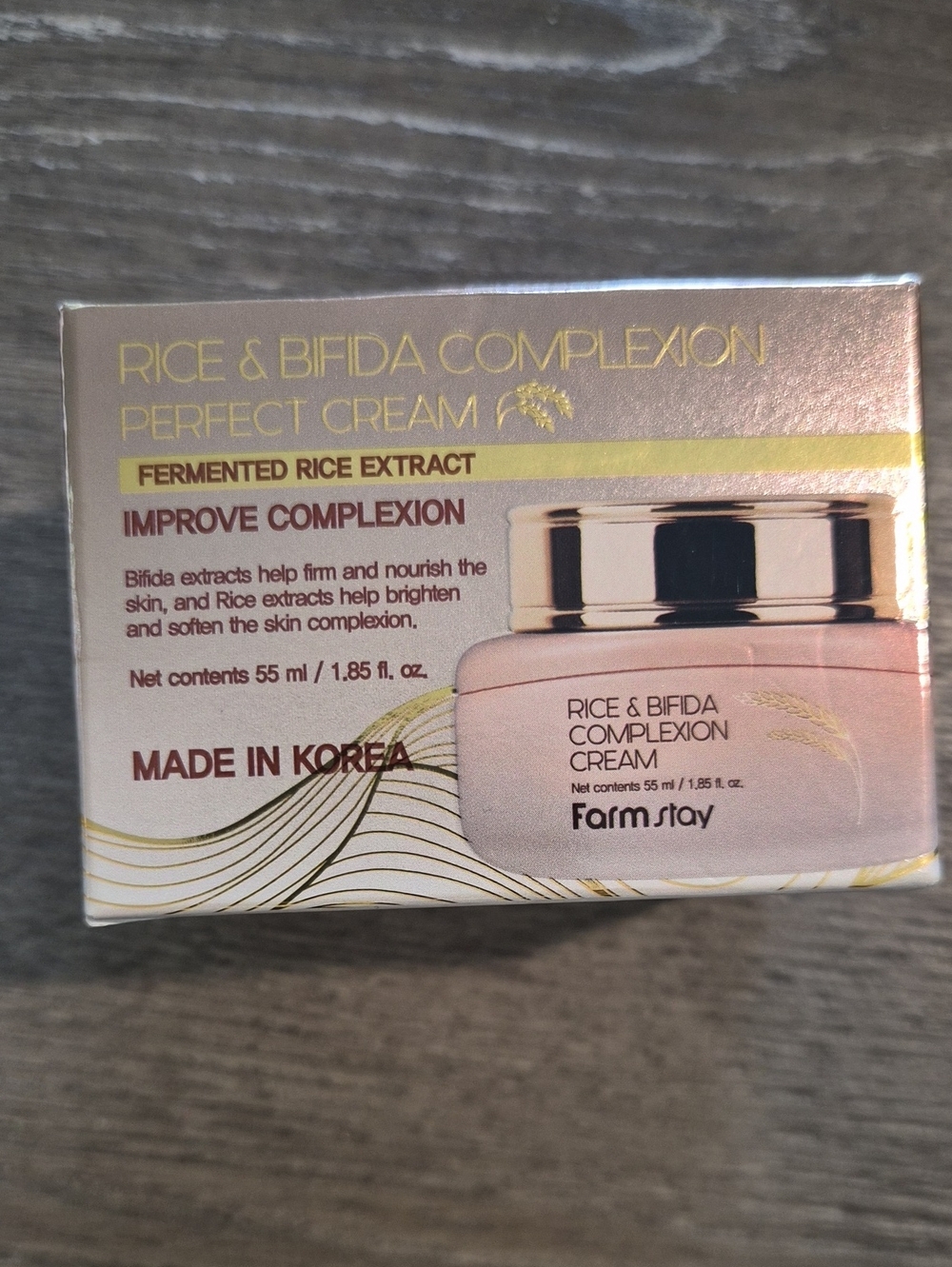 Farm Stay Rice & Bifida Complexion Perfect Cream - Pink